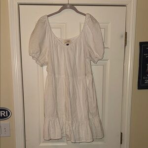 Universal Thread Cream Puff Sleeve Dress